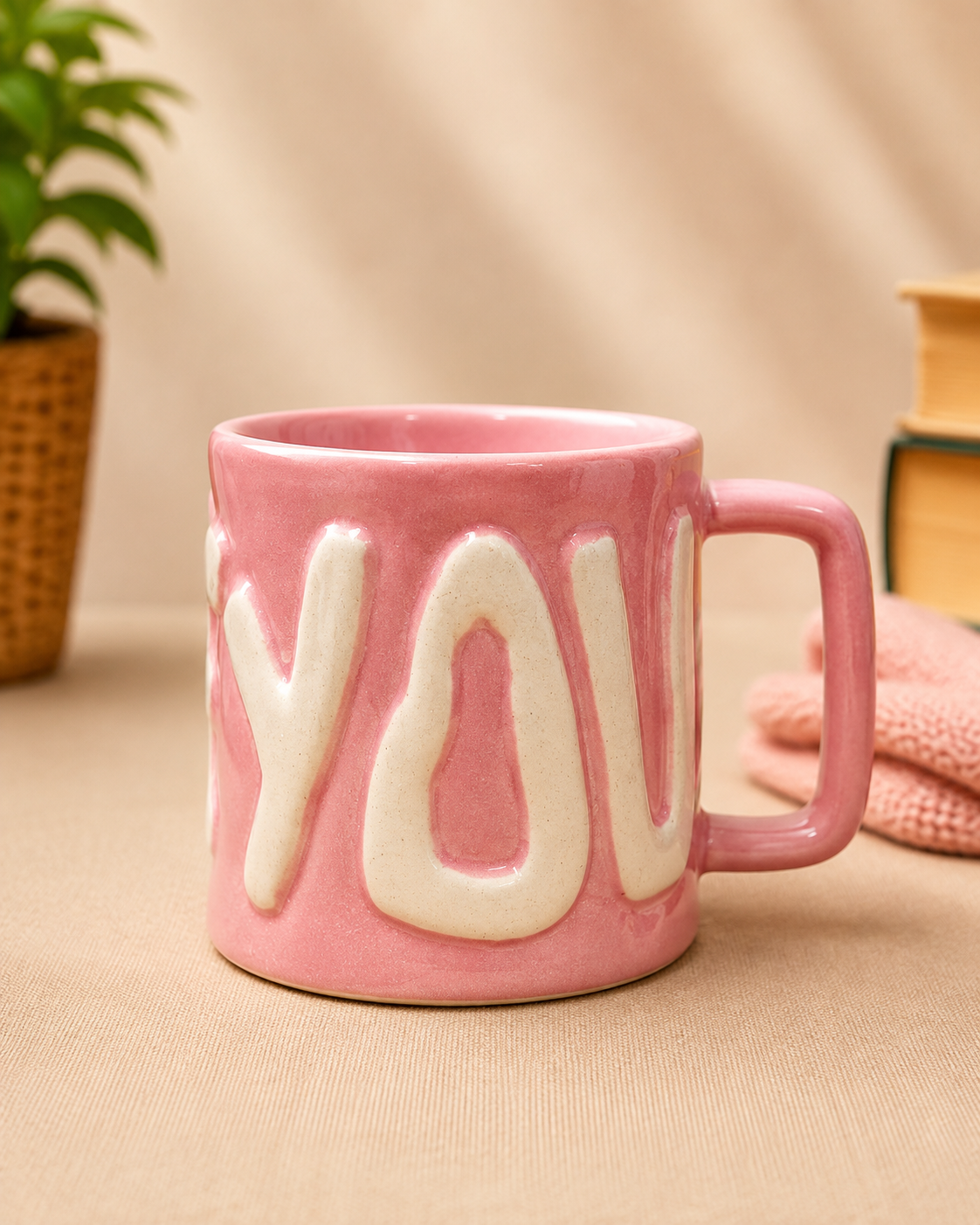 I Love You Ceramic Mug | Romantic Gift Cup for Couples