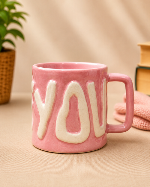 I Love You Ceramic Mug | Romantic Gift Cup for Couples